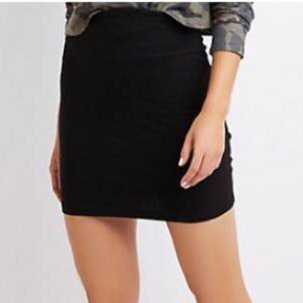 Charlotte Russe Black Body Con Skirt